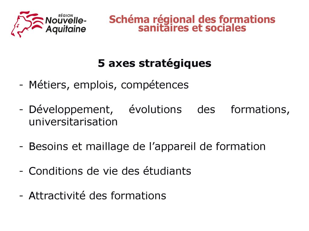 Schéma régional des formations sanitaires et sociales ppt télécharger